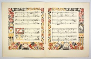 BOGURODZICA, an ancient Polish song. 1910. decorated by Jan Bukowski.