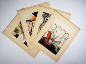 CZERMAŃSKI Z. - Marszałek Piłsudski in 13 caricatures. Introduction by J. Lechoń. Paris 1931.