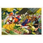 STRYJEŃSKA Z. - Obrzędy polskie. Sześć barwnych plansz. 1931. Kompletna teka.