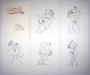 PAPP Stefan - Love. Cracow 1988. 4, p. 1, plate 5. paper folder.