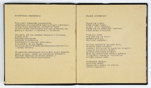 WEISS W. - Landscapes. A selection of poems. Cracow 1980. diploma project, edition of 15 copies.
