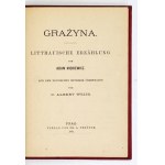 MICKIEWICZ A. - Grażyna. Przekład niemiecki A. Weissa. 1876.