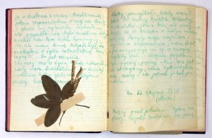Manuscript diary of a schoolmate of W. Szymborska from the years 1938/1939.