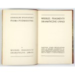WYSPIAŃSKI S. - Wiersze, fragmenty dramatyczne, uwagi. 1910. Oprawa R. Jahody.