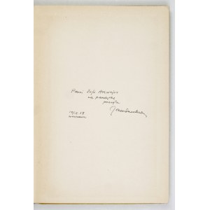 J. Brzechwa – Akademia pana Kleksa. Ilustr. J. M. Szancer. 1958. Dedykacja autora
