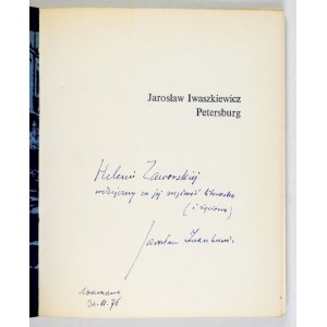IWASZKIEWICZ j. - Petersburg. 1976. Dedykacja autora