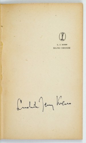 KERN L. J. - Second fairy tales. 1954. signed by the author. Illustrated by D. Frost.