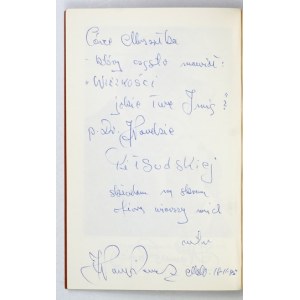 LEMIESZ-WAWRZYNKIEWICZ J. - Trzy pokolenia. Melbourne 1984. Dedykacja autora dla Wandy Piłsudskiej