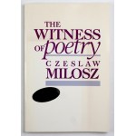 MIŁOSZ Czesław – The Witness of Poetry. 1983. Podpis autora.