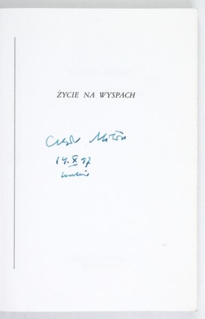 MILLOW C. - Life on the islands. 1997. with author's signature.