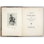 OPPMAN A. - Poezje. T. 1. 1926. Dedykacja autora. Jeden z 200 egz. specjalnych.