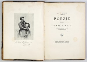 OPPMAN A. - Poems. Vol. 1. 1926. dedication by the author. One of 200 special copies.