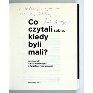 CO CZYTALI sobie... 2014. Z podpisami J. Bralczyka, J. Cygana, J. Hartwig, M. Kamińskiego