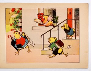 KĘDZIERSKI Cz[esław] - Day of the chickens. Told by Uncle Czesio [pseud.] [Nuremberg 1945]. Polish Edition R....