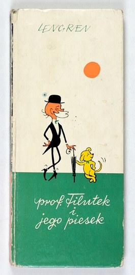 LENGREN [Zbigniew] - Prof. Filutek and his dog. Warsaw 1964, Artistic-Graphic Publishing House. 8 (24x10.5 cm), pp. 126, [2]...