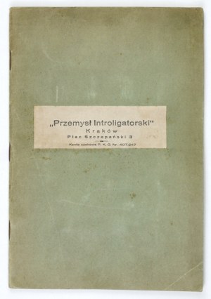 [BOOKBINDING]. Handwritten pattern book of bookbinding materials from the Cracow company 