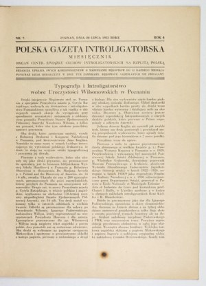 POLSKA Gazeta Introligatorska. R. 4, no. 7: August 20, 1931