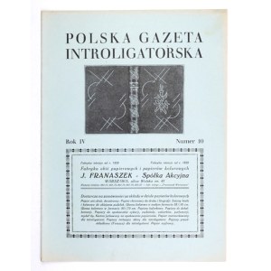 POLSKA Gazeta Introligatorska. R. 4, nr 10: 20 X 1931.