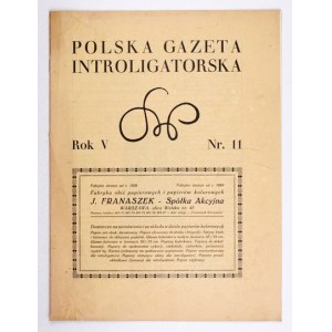 POLSKA Gazeta Introligatorska. R. 5, nr 11: 20 XI 1932.