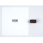 Motyw dekoracyjny z konikami mały. Klisza form. 1,1x2,4 cm na podstawie metalowej.