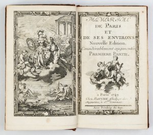 ANTONINI A. - A French guide to Paris. T. 1-2. 1749