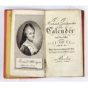 HISTORISCH Genealogischer Calender auf das Jahr 1795. Mit Genehmhaltung der Königl. Academ. d. Wissenschaften....