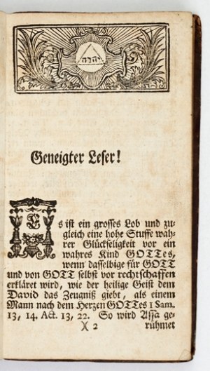 SCHMOLCK Benjamin - Der mit rechtschaffenem Herzen zu seinem Jesu sich nahende Sünder, in auserlesenen Buss-...