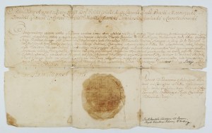 [STANISŁAW August Poniatowski]. A manuscript royal document on paper, in Polish, signed by the king,...