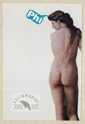 [SZYMBORSKA Wisława]. Die-cut with Wislawa Szymborska's handwritten letter to Alexander Rybczynski in Toronto on the reverse....