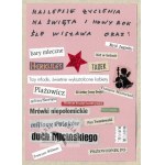 [SZYMBORSKA Wisława]. Wyklejanka z odręcznymi życzeniami świątecznymi i noworocznymi od Wisławy Szymborskiej dla Aleksan...