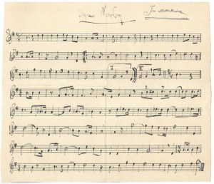 [MAKLAKIEWICZ Jan]. Handwritten score of the 