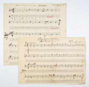 Design of the national anthem by F. Nowowiejski and E. Zegadłowicz