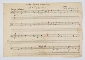 Design of the national anthem by F. Nowowiejski and E. Zegadłowicz