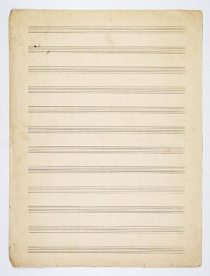 [RÓ¯YCKI Ludomir]. Sheet of sheet music with handwritten notation of a musical piece 