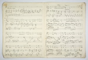 [SZOPSKI Felicjan]. Handwritten score of the song 