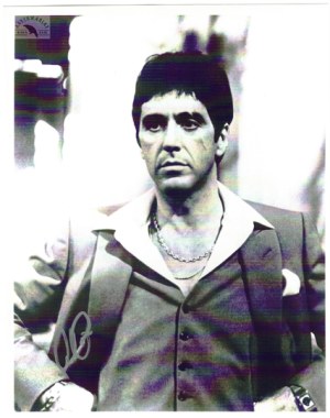 [PACINO Al]. Al Pacino's caption for a still from the film 