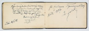 SOLSKI L., MANKIEWICZÓWNA T. , ŻABCZYŃSKI A. - entries in the student album....