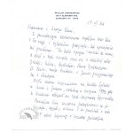[JĘDRZEJEWICZ Wacław]. Trzy odręczne listy Wacława Jędrzejewicza do Zofii Kosibowicz-Rydel w Będzinie, dat....