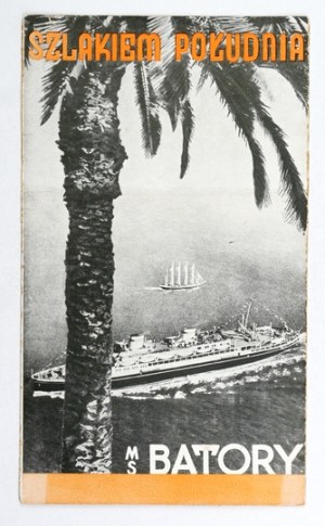 Folder from the inaugural voyage of the M/S Batory in IV-V 1936.