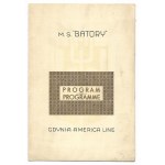 [M/S BATORY]. Program koncertu fortepianowego prezentowanego na pokładzie M/S Batory dn....
