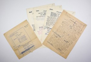 Typescript draft program of the first Jazz Jamboree 1958 with text by L. Tyrmand