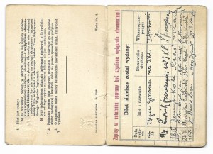 TICKET of free ride on PKP railroads for members of the Union of Polish Journalists in Cracow for the year 1935.