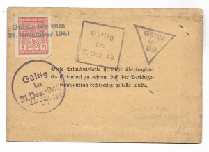 Occupation vacation card of painter Stanislaw Zurawski.