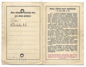 ID CARD of the c. k. Franz I. University of Lviv issued to a student of law and political skills....