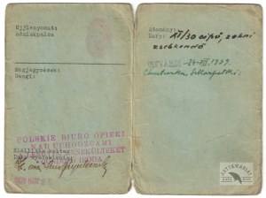 LEGITIMATION for Cpl. Jozef Lechowicz issued by the Polish Refugee Welfare Office, No. 56366/sham...,...