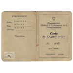 [LEGITYMACJA]. Carte de Légitimation dla kpr. Józefa Lechowicza wystawiona przez Commissariat Fédéral à l&#...
