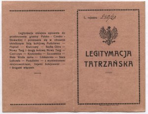 Tatra LEGITIMATION of Jozef Gork, a 