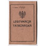 LEGITYMACJA tatrzańska Józefa Góraka, prokurzysty ze Lwowa, wydana 28 VII 1927 w Nowym Targu.