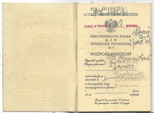 PASSPORT - Republic of Poland. Document issued to junior high school teacher Bronislaw Daniec on 20 May 1931 in K...