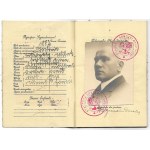 PASZPORT - Rzeczpospolita Polska. Dokument wystawiony nauczycielowi gimnazjalnemu Bronisławowi Dańcowi dn. 20 V 1931 w K...
